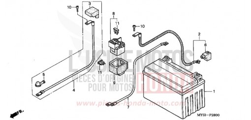 BATTERIE CB500S2 de 2002